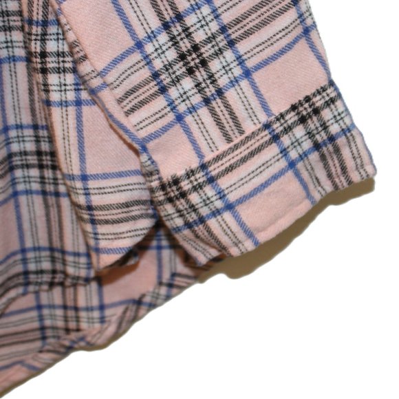 Birch and Stone Pink Plaid High Low Bottom Size L - Picture 6 of 10